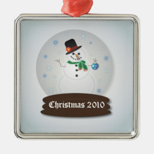 Customisable Snowglobe Metal Tree Decoration