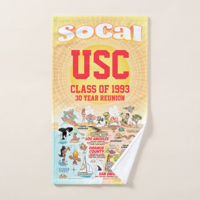 Customisable SoCal Hand Towel (Hand Towel)