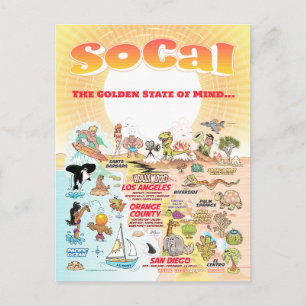 Customisable SoCal Postcard