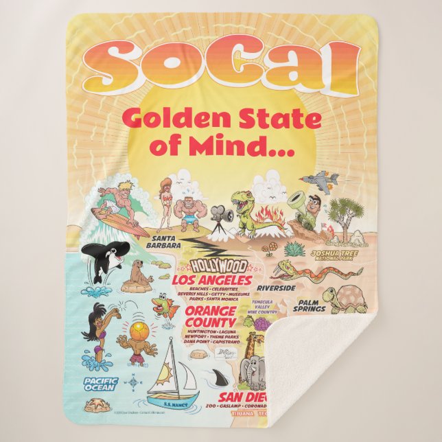Customisable SoCal Sherpa Blanket (Front)