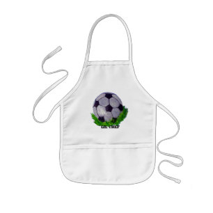 Customisable soccer ball kids apron