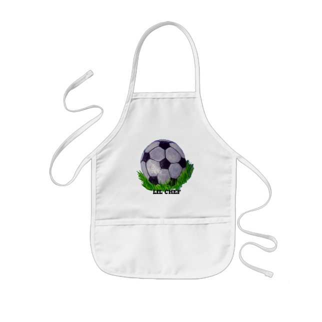 Customisable soccer ball kids apron (Front)