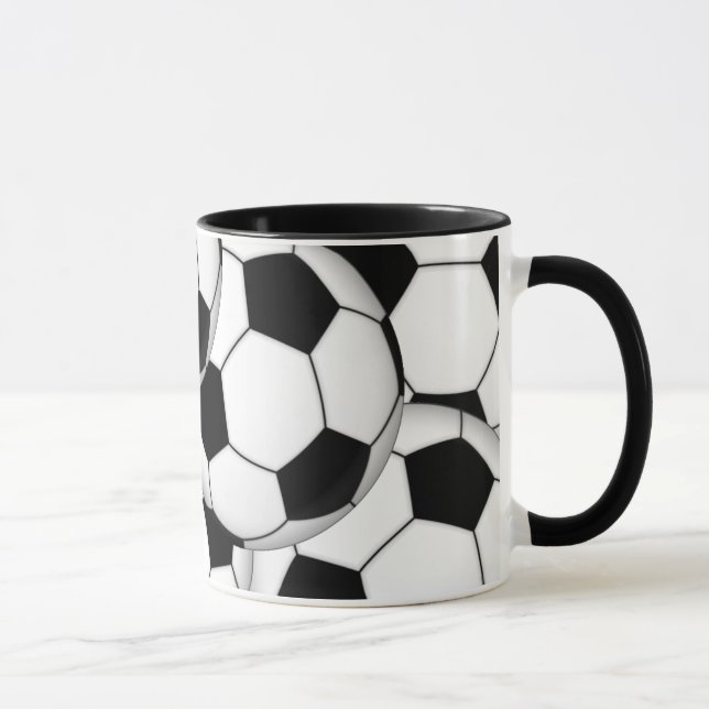 Customisable Soccer Balls Mug (Right)