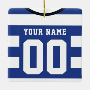 Customisable Soccer Jersey Template Ornament