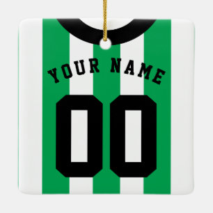 Customisable Soccer Rugby Jersey Ornament Template