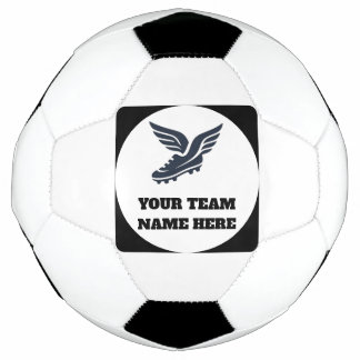 Customisable Soccer Team Winged Football Boot Logo