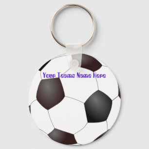 Customisable Soccerball Team Keychains