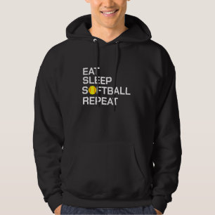 Customisable Softball Graphic Hoodie Funny Humou