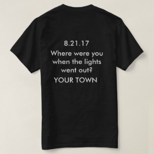 Customisable Solar Eclipse Shirt Your Town