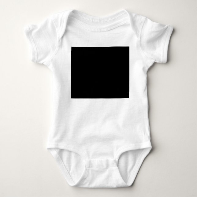Customisable solid colour baby bodysuit (Front)