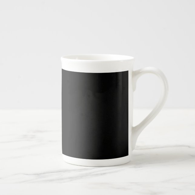 Customisable solid colour bone china mug (Right)