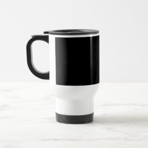 Customisable solid colour travel mug