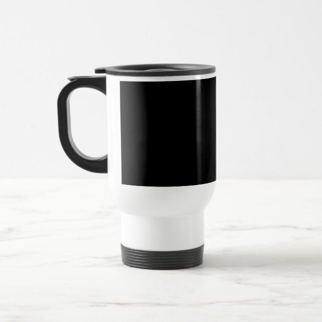 Customisable solid colour travel mug (Left)
