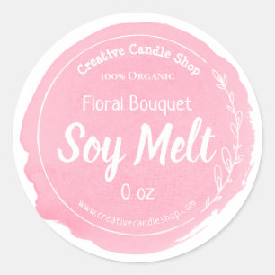 Customisable Soy Wax Melt Label Handmade Business