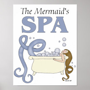 Customisable Spa Mermaid Print