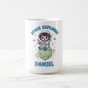 Customisable Space Explorer Kawaii Coffee Mug