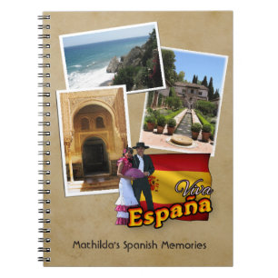 Customisable Spain Notebook