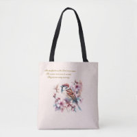 Customisable Sparrow Bible Verse Blush Pink