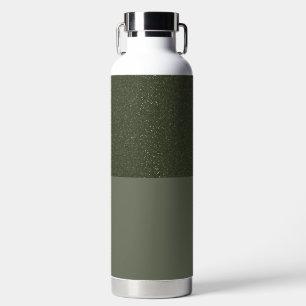 Customisable Speckled Top Green Water Bottle