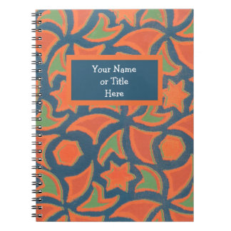 Customisable Spiral Notebook, Ethnic Design Notebook