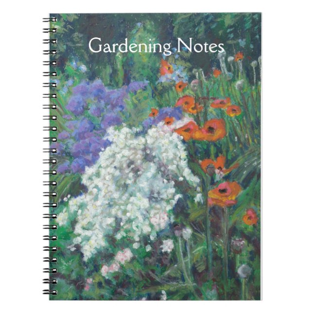 Customisable Spiral Notebook for a Gardener (Front)