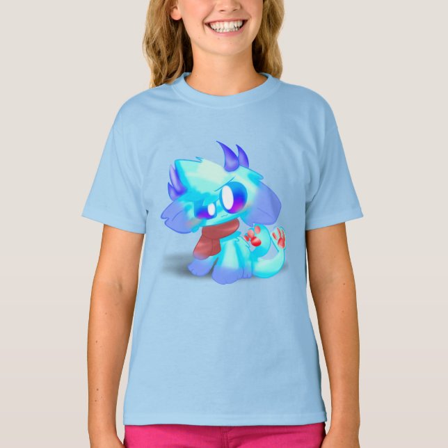 Customisable Spirit Cat Dragon T-Shirt (Front)