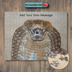 Customisable Spitting Cobra (Venomous Snake) Jigsaw Puzzle