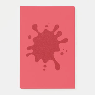 Customisable Splash Design Post-It Notes