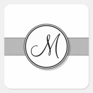 Customisable Split Monogram Seal Template