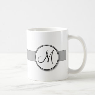 Customisable Split Monogram Seal Template Coffee Mug