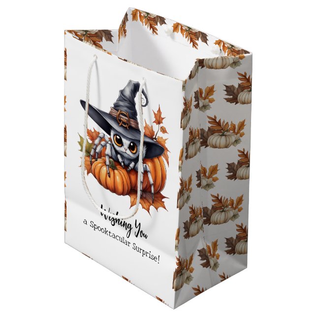 Customisable Spooktacular Halloween Gift Bag (Front Angled)