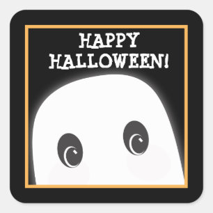 Customisable Spooky Ghost Halloween Sticker