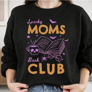 Customisable Spooky Moms Book Club Funny Halloween Sweatshirt