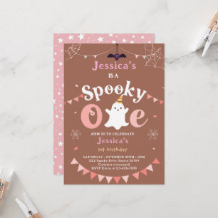 Customisable Spooky One Halloween First Birthday Invitation