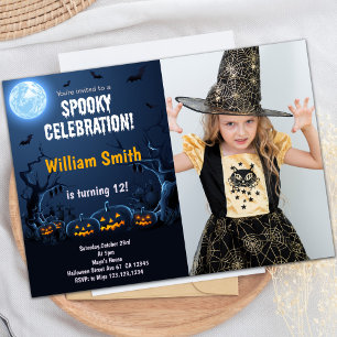 Customisable Spooky Party Invitations for Kids