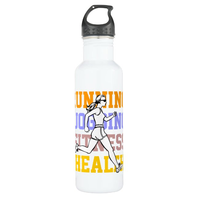 Customisable Sport and Fitness 710 Ml Water Bottle (Front)