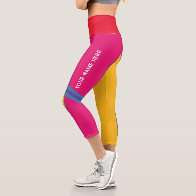 Customisable Sports Your NAME/Your CLUB Leggings (Left)