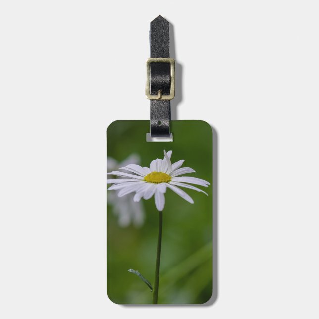 Customisable Spring Daisy Luggage Tag (Front Vertical)
