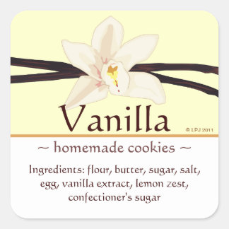 Customisable Square Vanilla Stickers