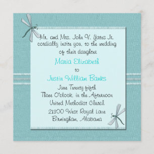 Customisable Square Wedding Invitation