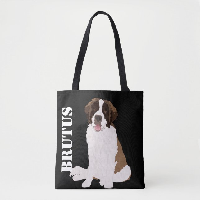Customisable St Bernard Tote Bag (Front)
