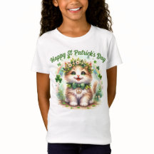 Customisable St Patrick’s Day Kitten. St Patty’s 