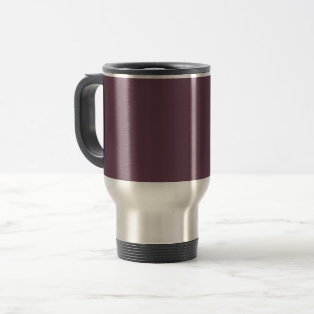 Customisable Stainless Steel Travel Mug (Front Left)