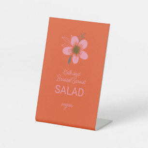 Customisable Stand for Menus and Party Food Items Pedestal Sign