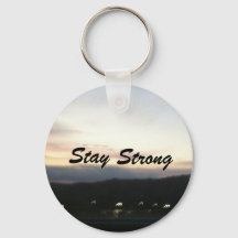 Customisable Stay Strong Keychain