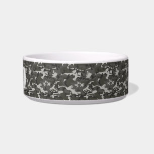Customisable Stencil Name on Camouflage Pattern Bowl