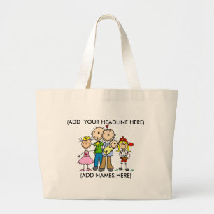 Customisable Stick Family One Bag