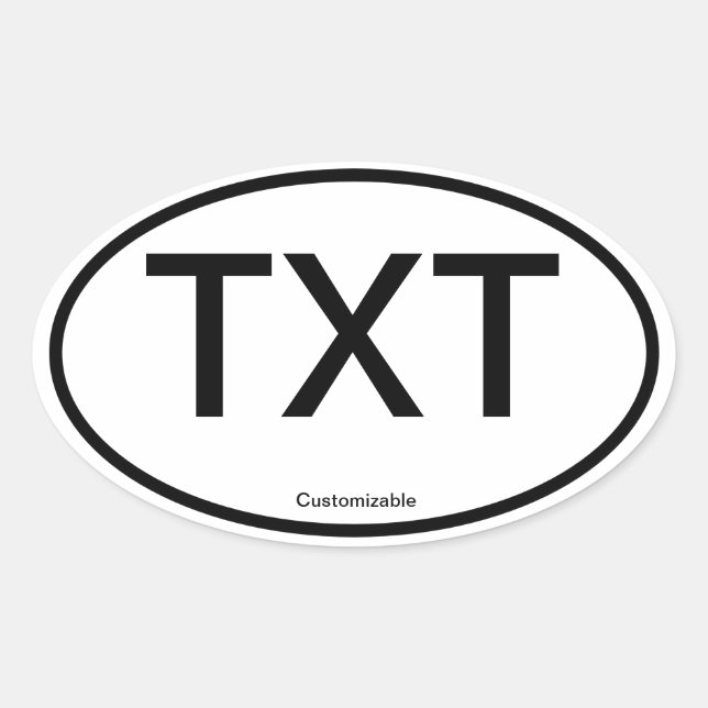 Customisable Sticker [hometown sticker] (Front)