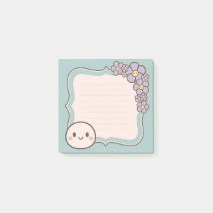 Customisable Sticky Note Template with Floral 