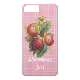 Customisable Strawberry Girl iPhone 8 Plus/7 Plus Case